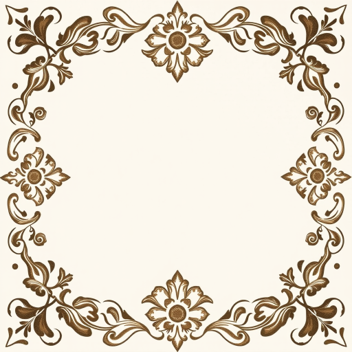 create an ornate vintage border design with intricate floral motifs, high-resolution, shot with a 50mm lens at f/2.8, natural light, DSLR camera, soft focus for added texture and depth