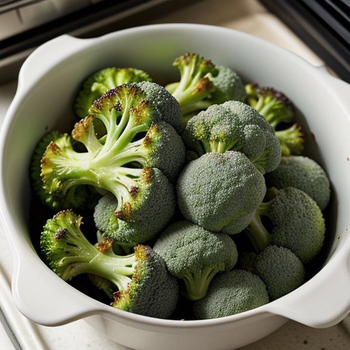 roasted frozen broccoli in oven