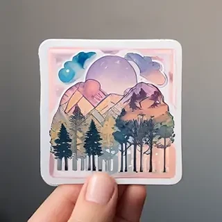 transparent aesthetic sticker