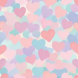 pastel heart background