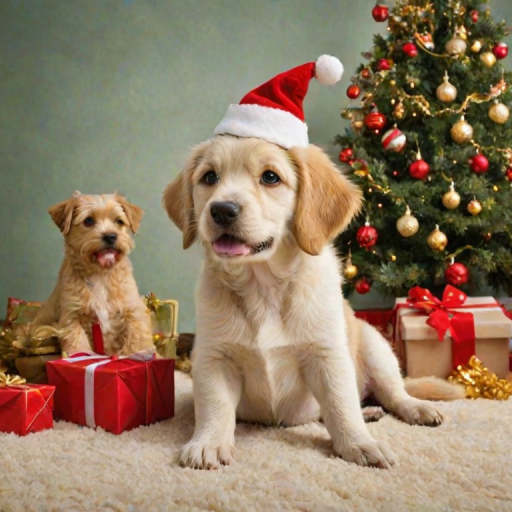 dog christmas backgrounds