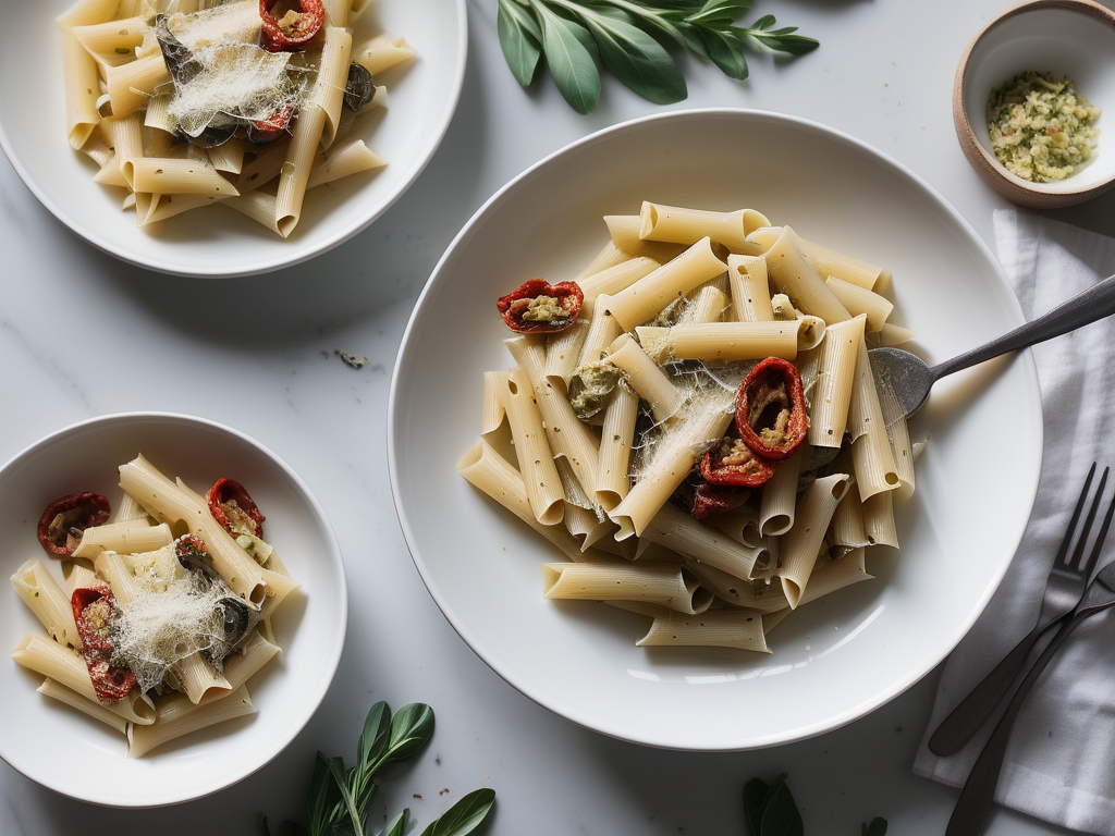 sundried tomato and artichoke pasta