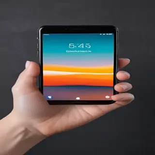 hand holding phone png