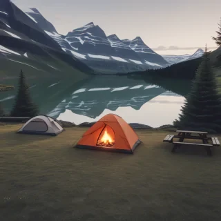 camping background pic