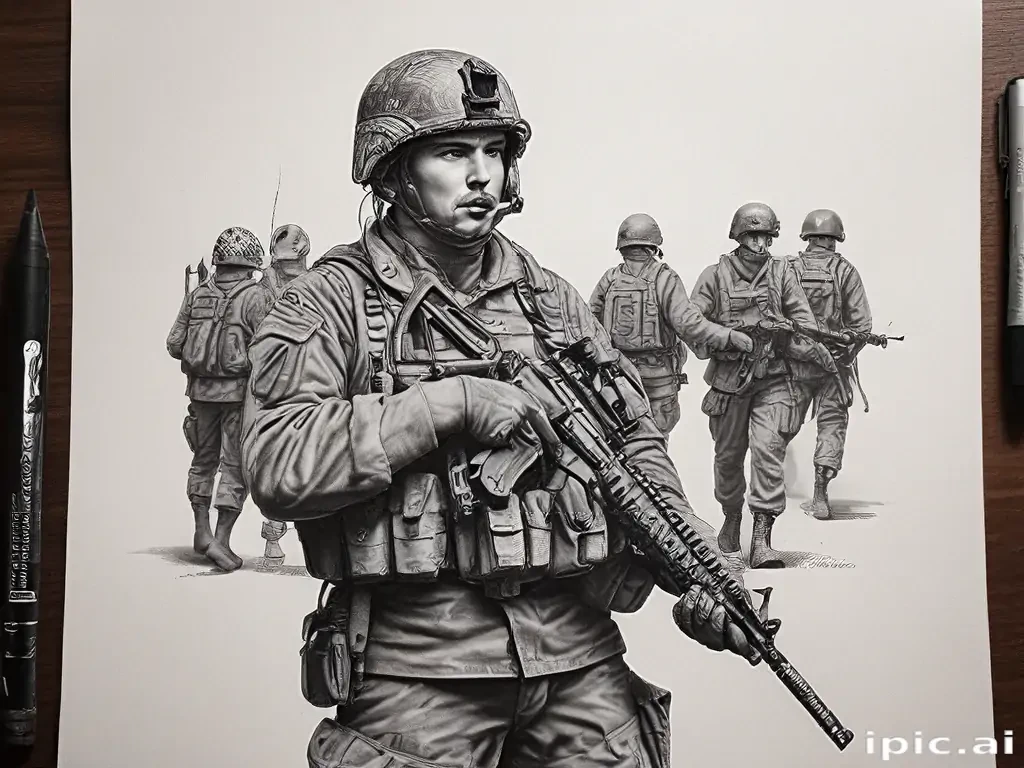 army drawings