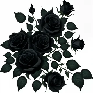 black roses png