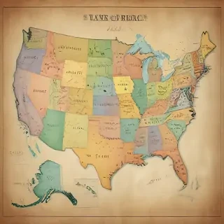 united states of america map