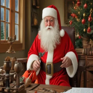 images of vintage santa