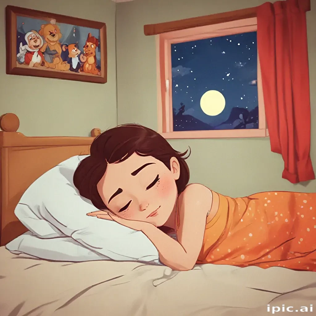 sleeping in cartoons