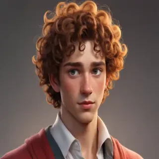 popular male cartoon characters with curly hair