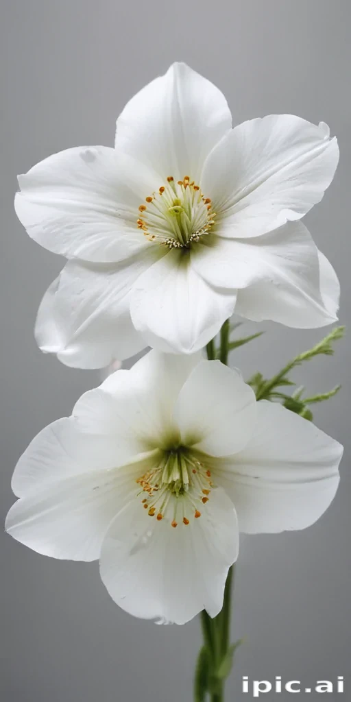 transparent white flower