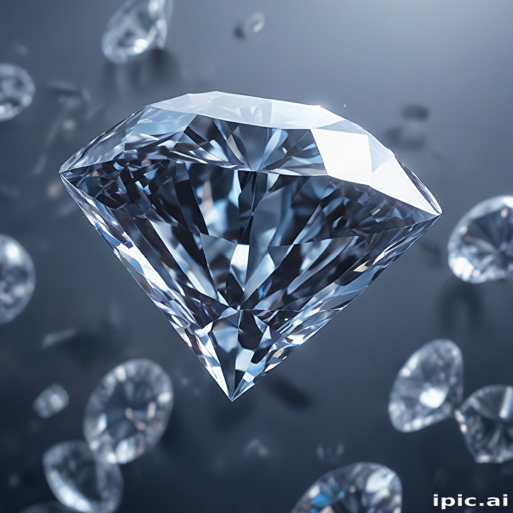 Sparkling Diamonds Glittering in a Beautiful Light Against a Dark ...