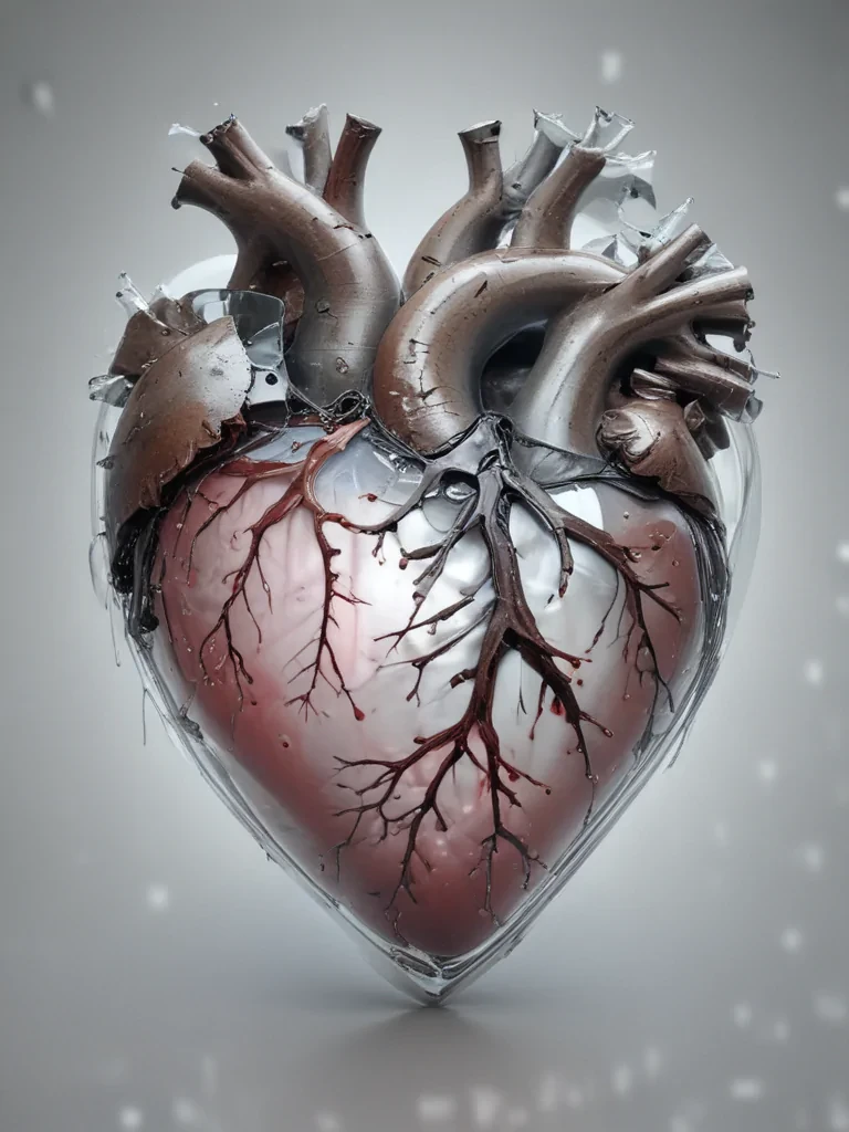 transparent broken heart