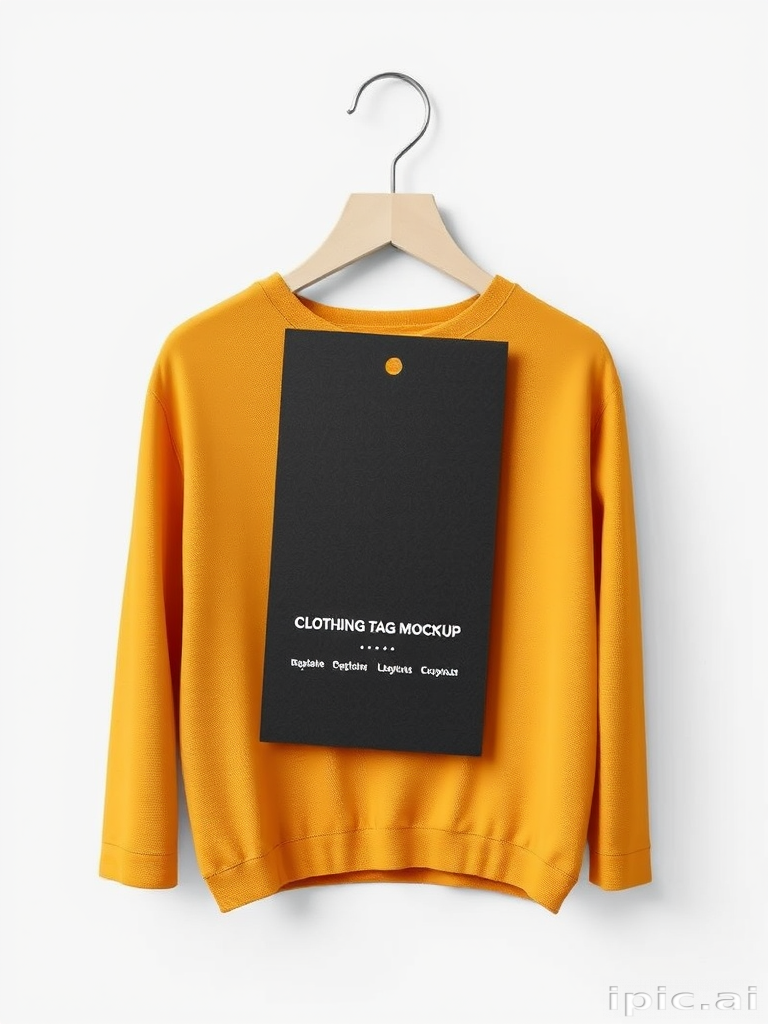 clothing tag mockup