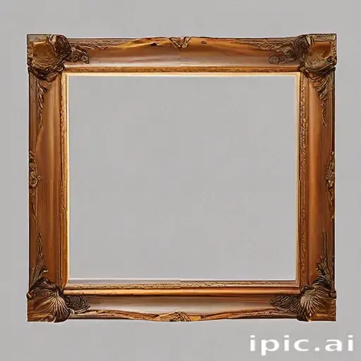 wooden picture frame png