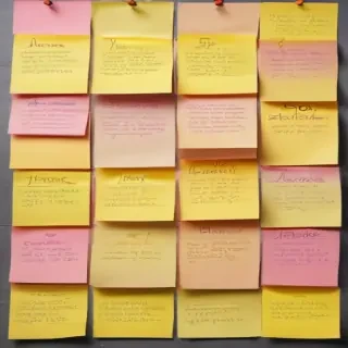 sticky note background