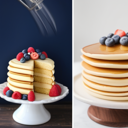 how to make a cake with pancake mix