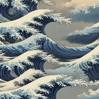 great wave wallpaper