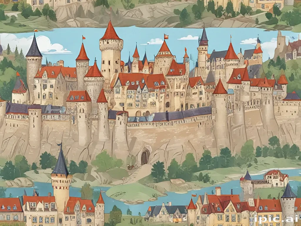 castle in cartoon