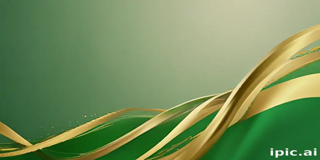 green and gold background