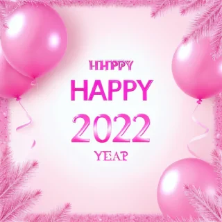 pink happy new year 2024