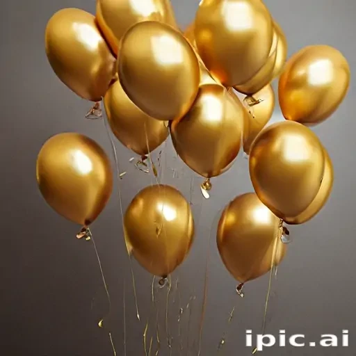 golden balloons