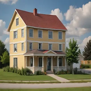 background of a house
