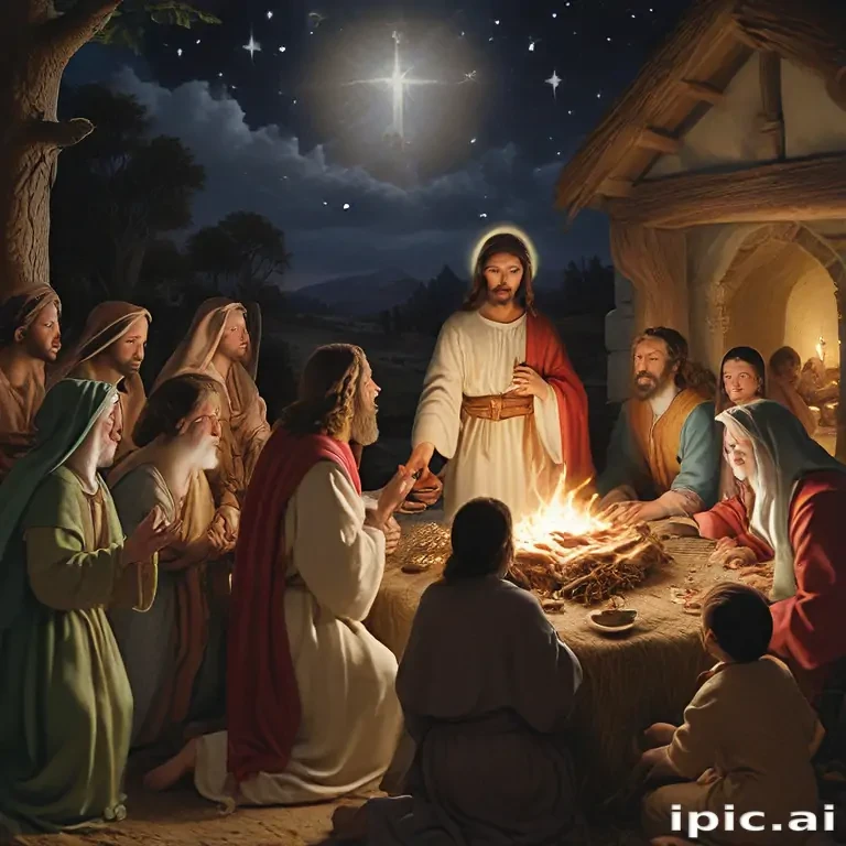 jesus at christmas images