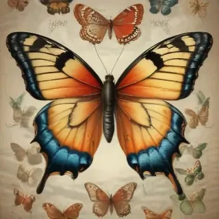 vintage butterfly illustration