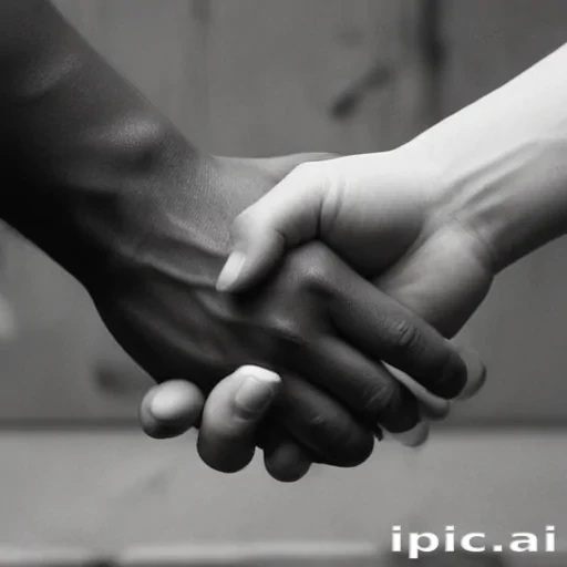 handshake black and white