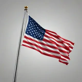 american flag waving png