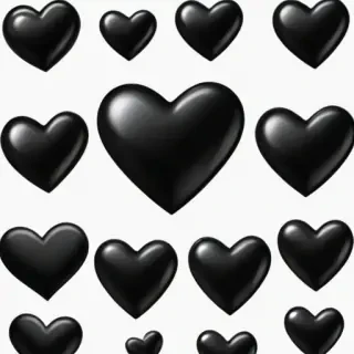 black hearts png