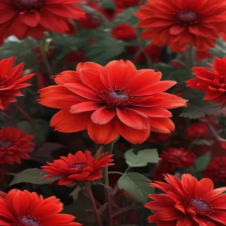 red flower bg