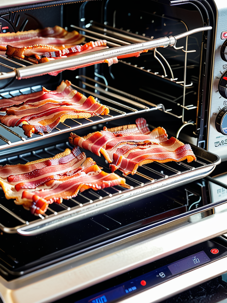 how do i cook bacon in a toaster oven