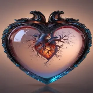 aesthetic transparent heart