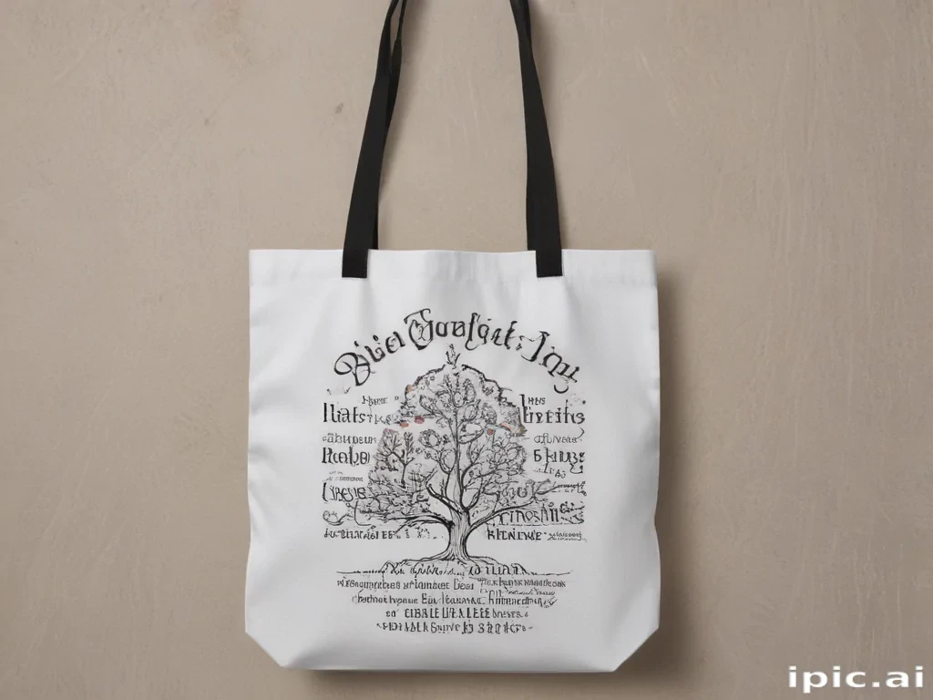 mock up tote bag