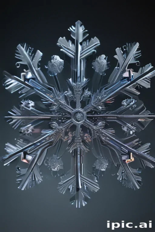 transparent snowflake