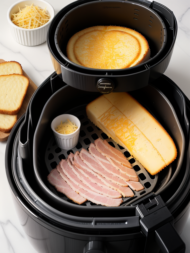 air fryer ham and cheese