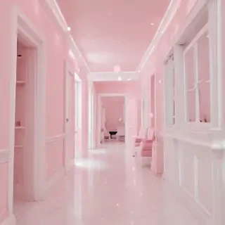 pink and white aesthetic