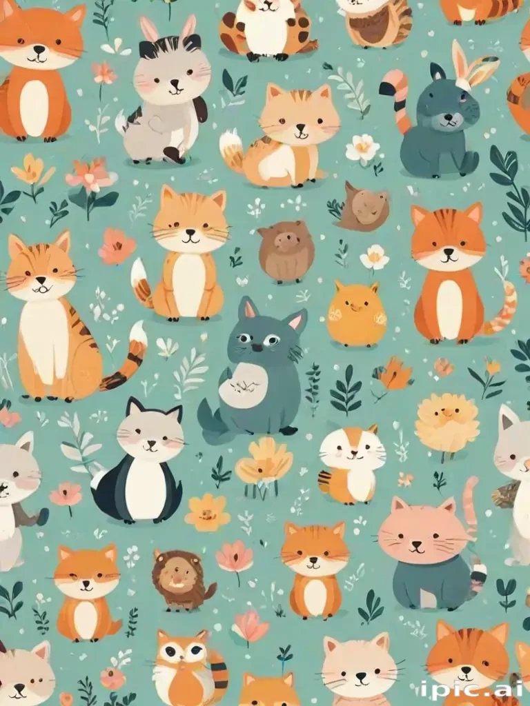 cute animal background