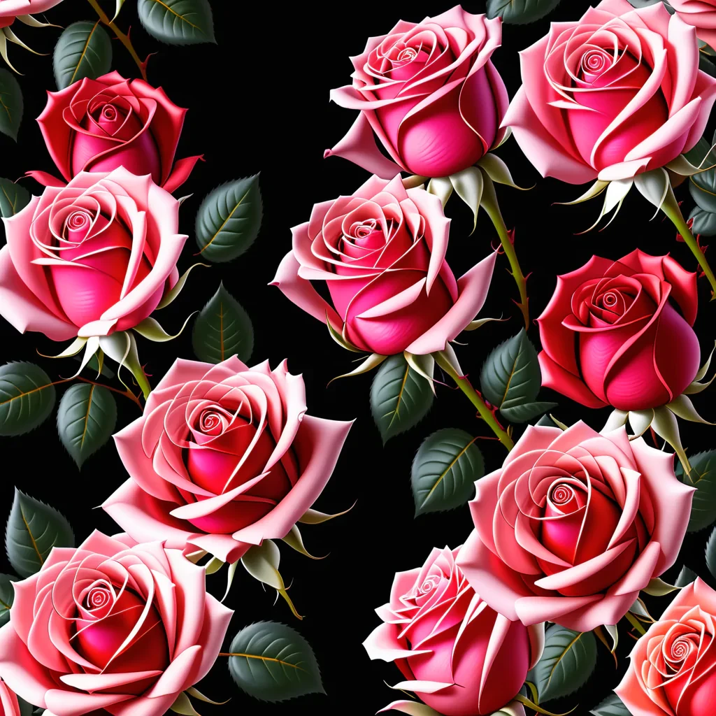 roses in background