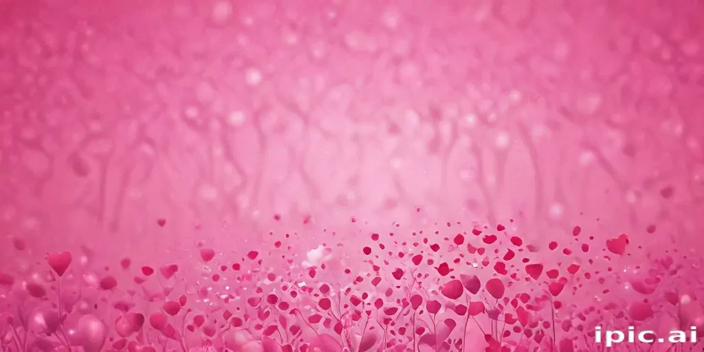 Delicate Pink Background with Floating Hearts for Romantic Celebrations ...
