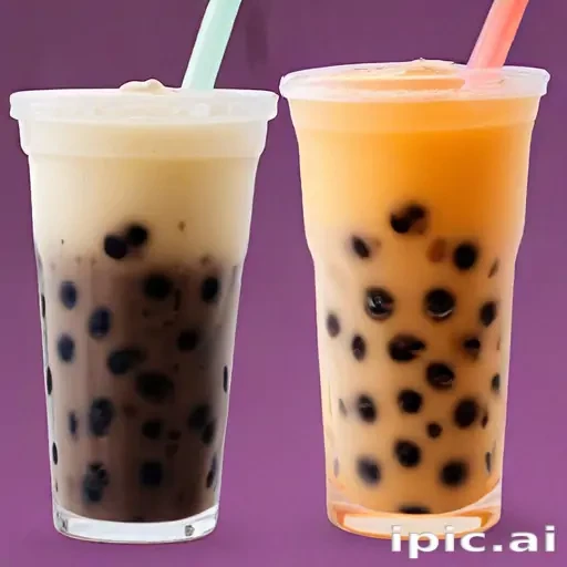 boba tea background