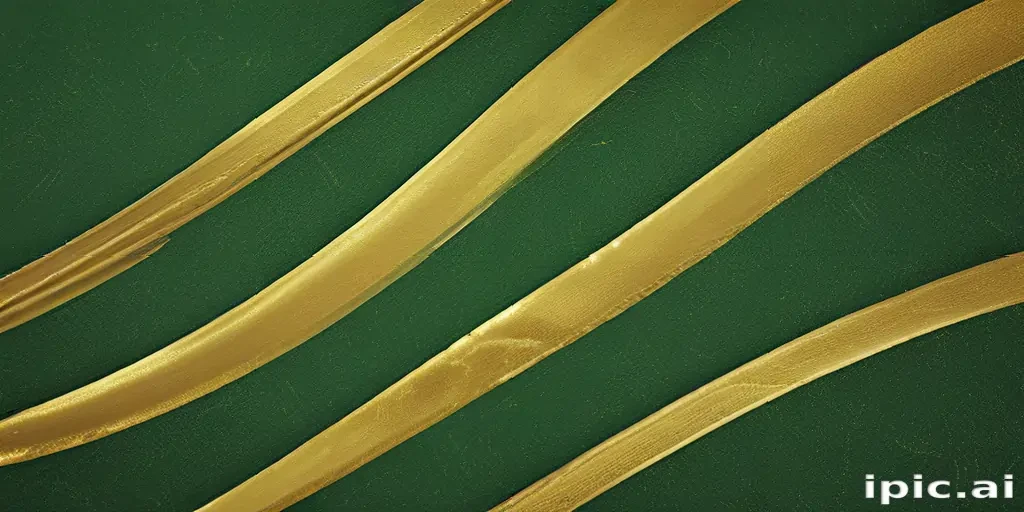 green and gold background