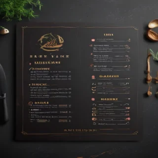 restaurant menu mockup free