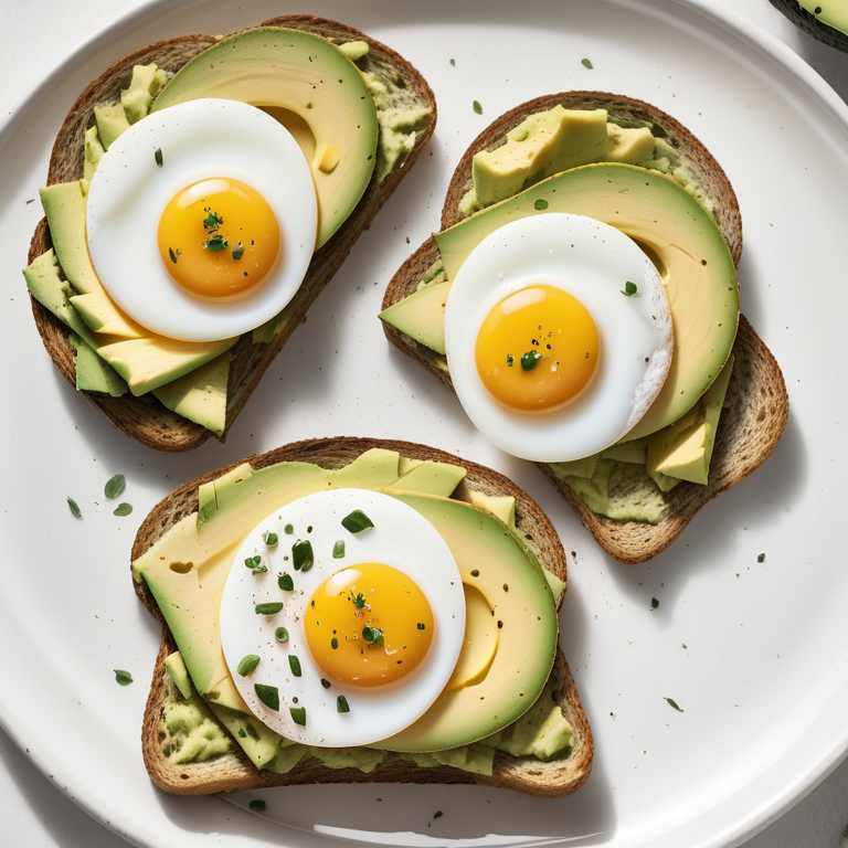 avocado toast with egg calories