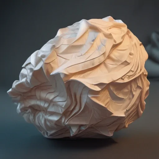 wrinkled paper