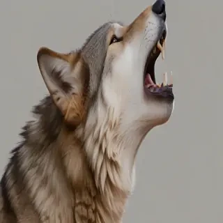 wolf howling png
