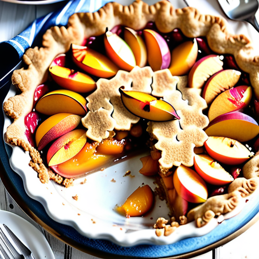 peach pie with graham cracker crust