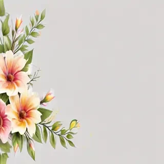 flower border transparent
